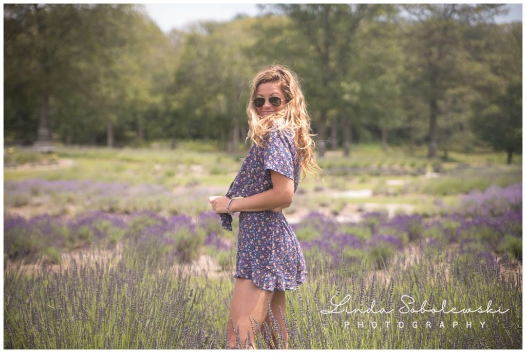 lgirl in lavender field, killingworth ct photographer