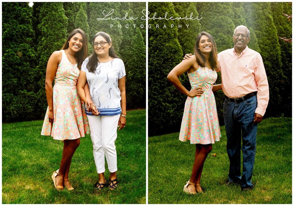 adult daughter with her mom and dad, father's day session