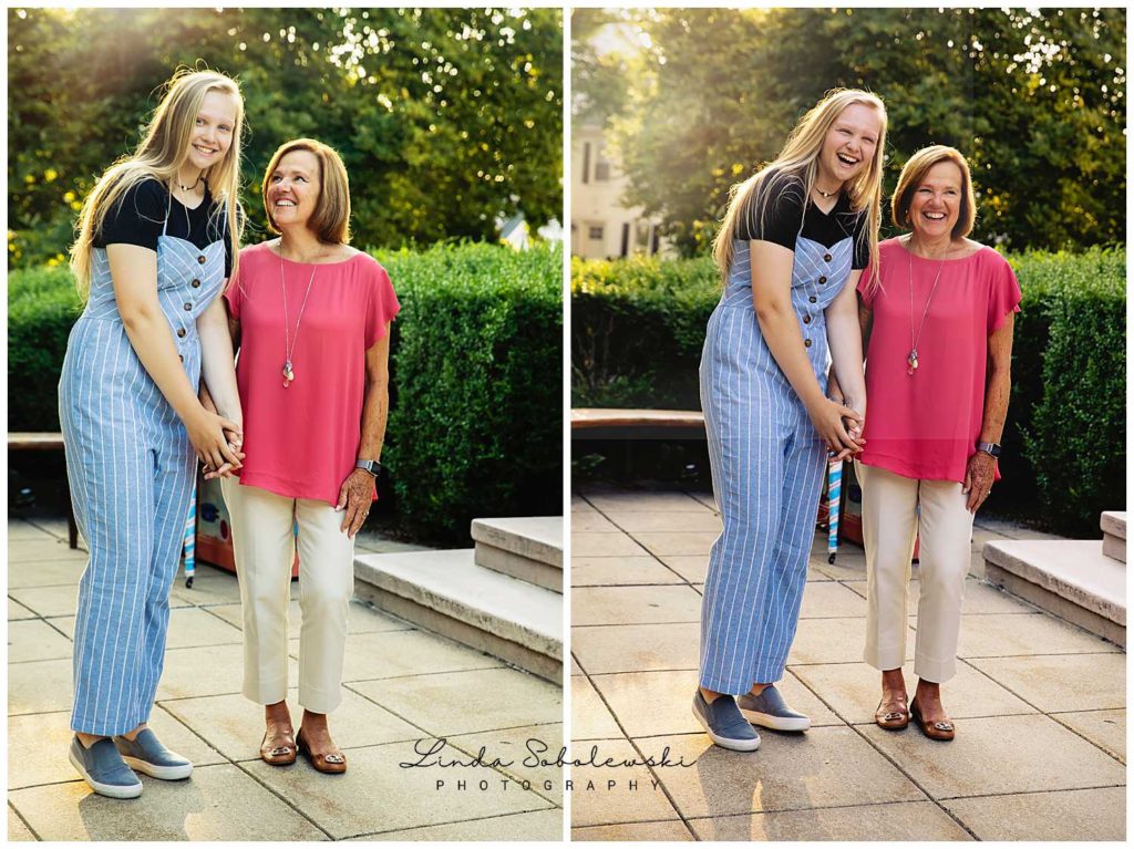 grandmother and her blonde granddaughter, branford ct family photographer