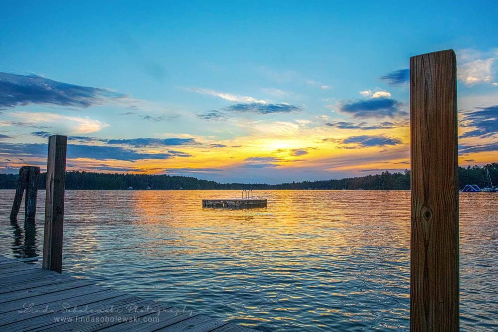 Beautiful sunset at Lake Winnepesaukee, New Hampshire {Connecticut Photographer}