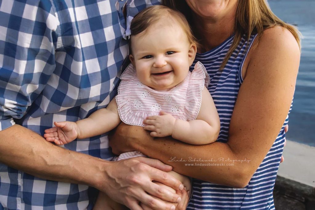 smiling baby girl, old saybrook ct photography session