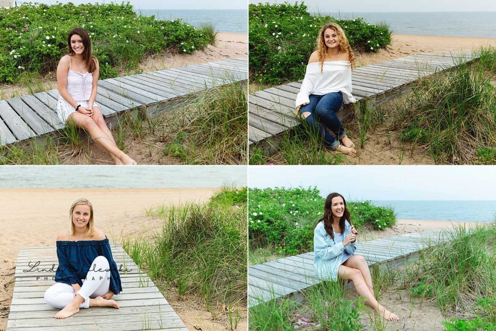five senior girls at the beach, a look back at 2019, Madison, CT Photographer, a look back at 2019