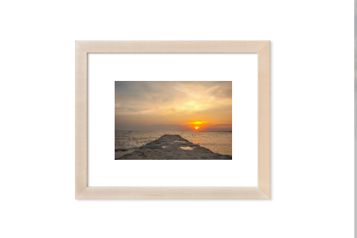 matted and framed image of a sunset, CT landscape photographer, What's Good Wednesday Blog Post