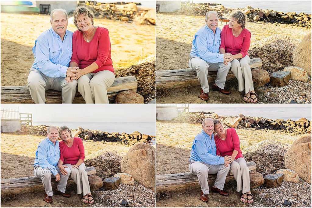 older couple at the beach, Guilford Connecticut Family Photographer