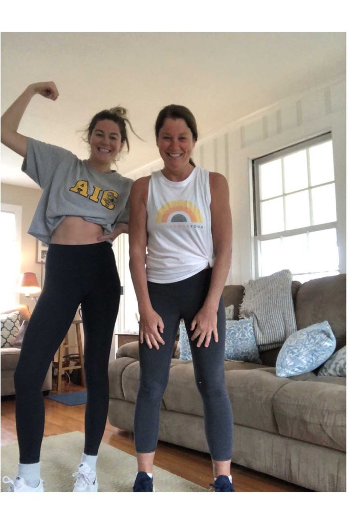 two women working out, "What's Good Wednesday" March Edition