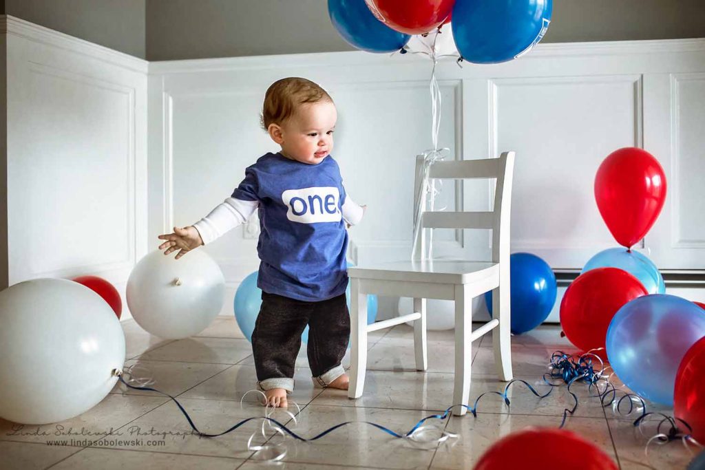 Baby Boy's First Birthday party, Branford CT Photographer
