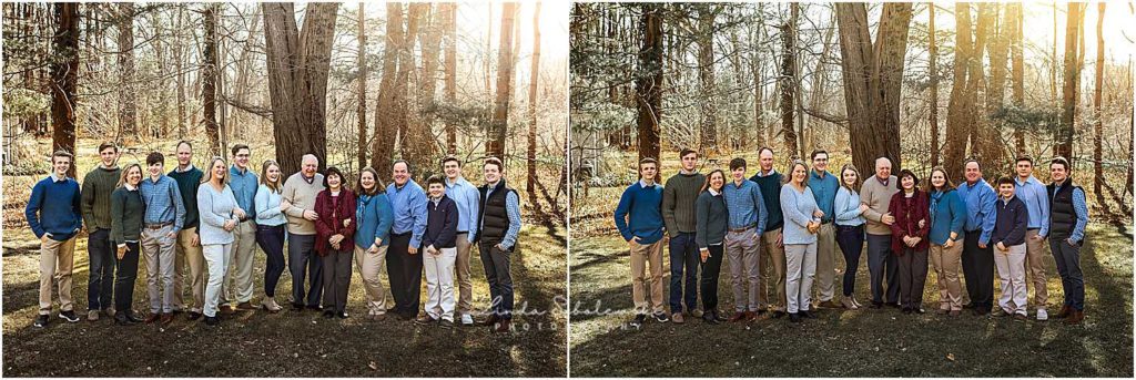 large group posing in Madison, CT, Old Saybrook Family Photographer