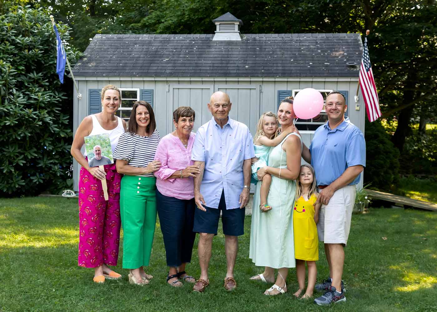 family posing for an extended family photo session, Old Saybrook, CT photographer