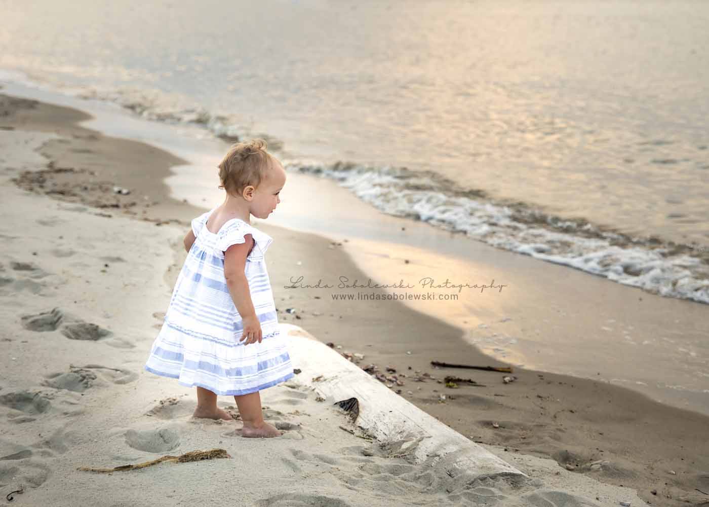 sweet little girl at the beach, CT beach photographer