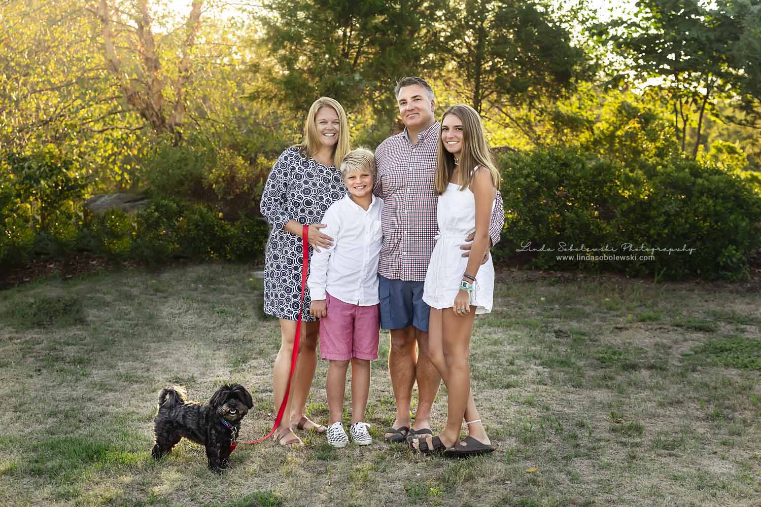 family of four at the park, Old Saybrook, CT photographer