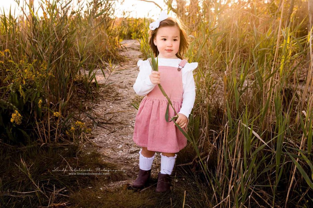 little girl in pink dress, CT Shoreline Family Photography Session