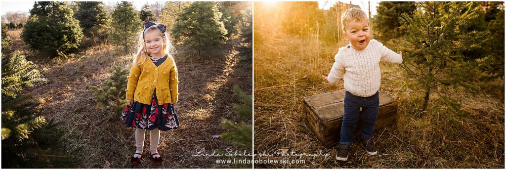 two children in winter clothes, Connecticut Photography Session