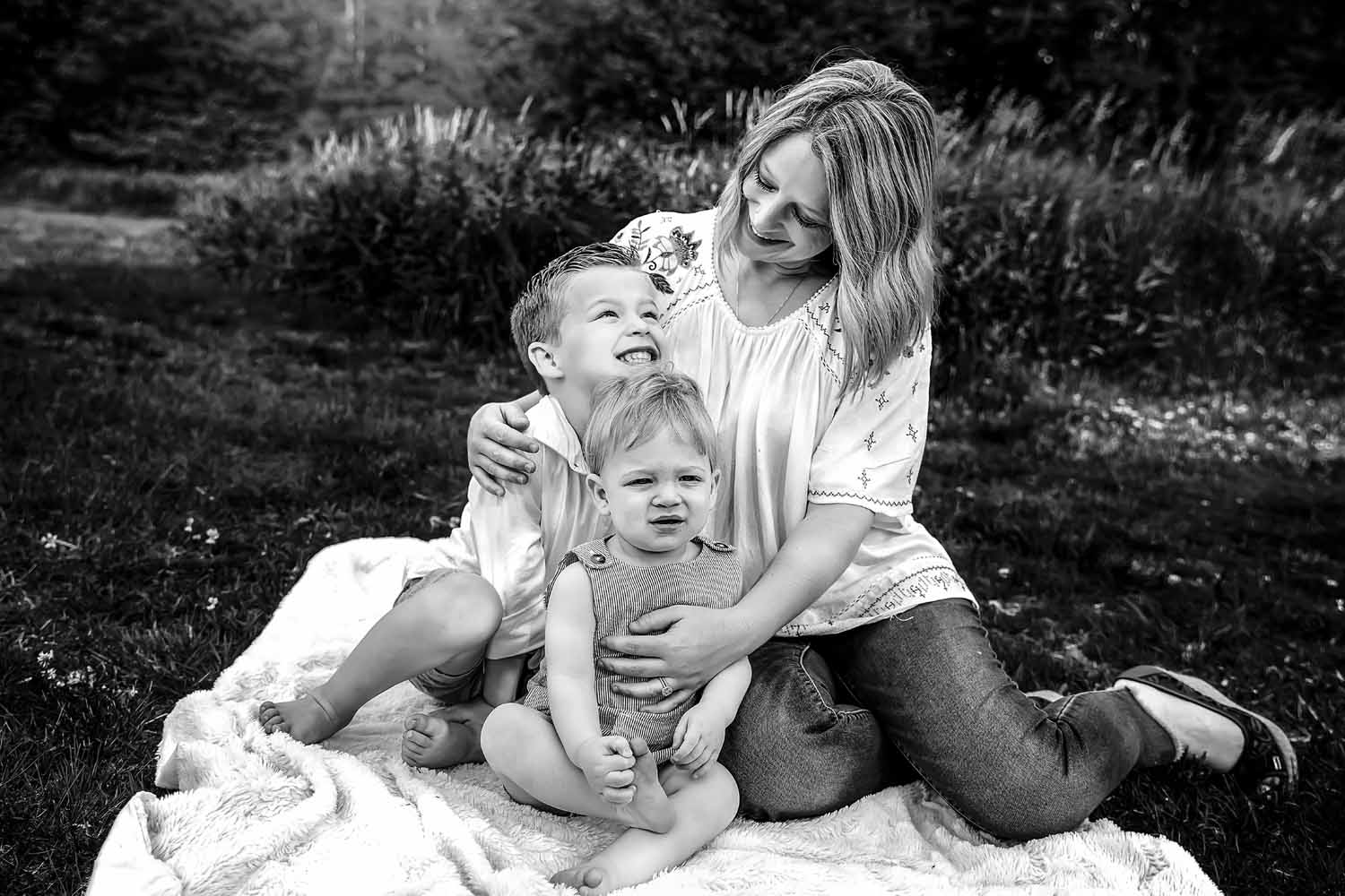 mom with her two little boys, Madison, CT Family Photographer, How to Choose a Location for your next family photo shoot