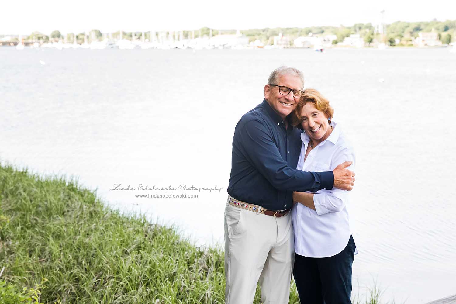 man holding his wife, CT Shoreline Photographer