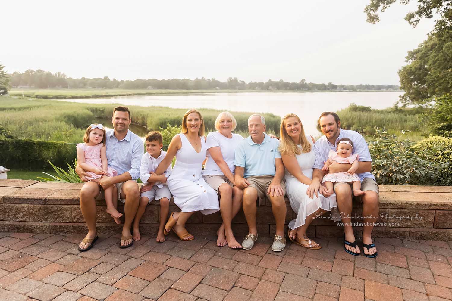 large family at the beach,Old Saybrook, CT photographer