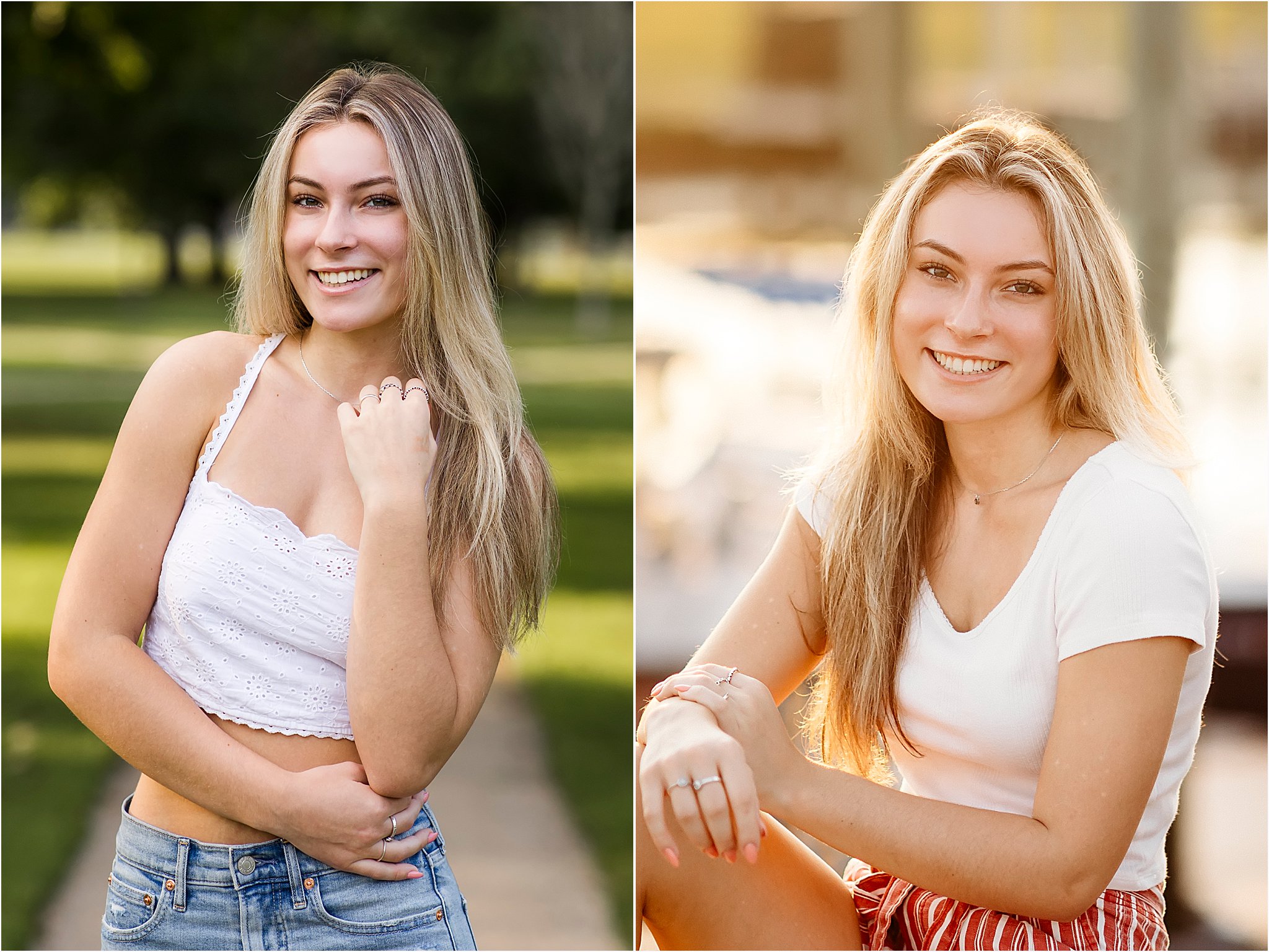 beautiful blonde teenage girl smiling, CT's Best Senior Photographer