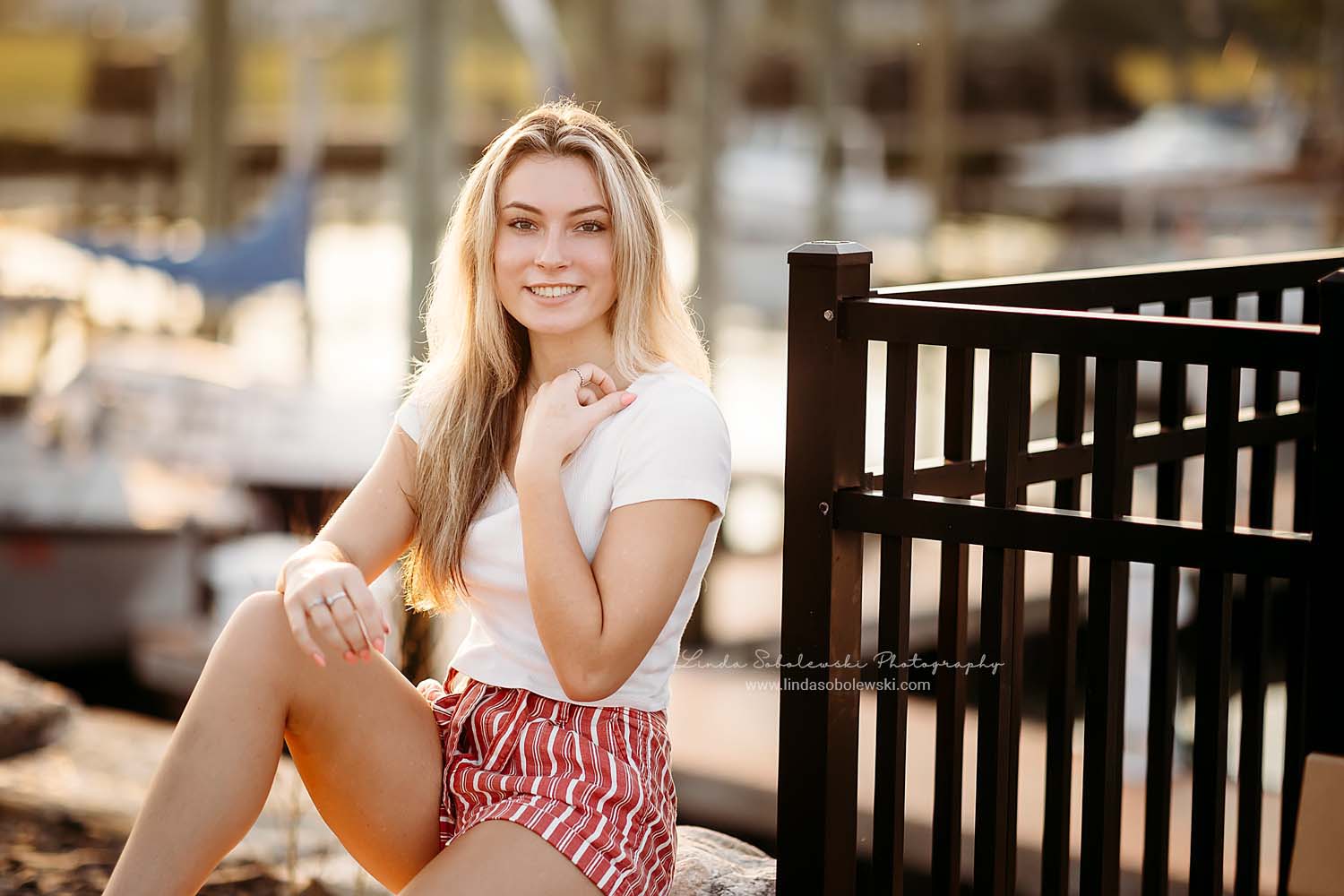 teenage girl with blonde hair, Guilford CT Senior Photographer