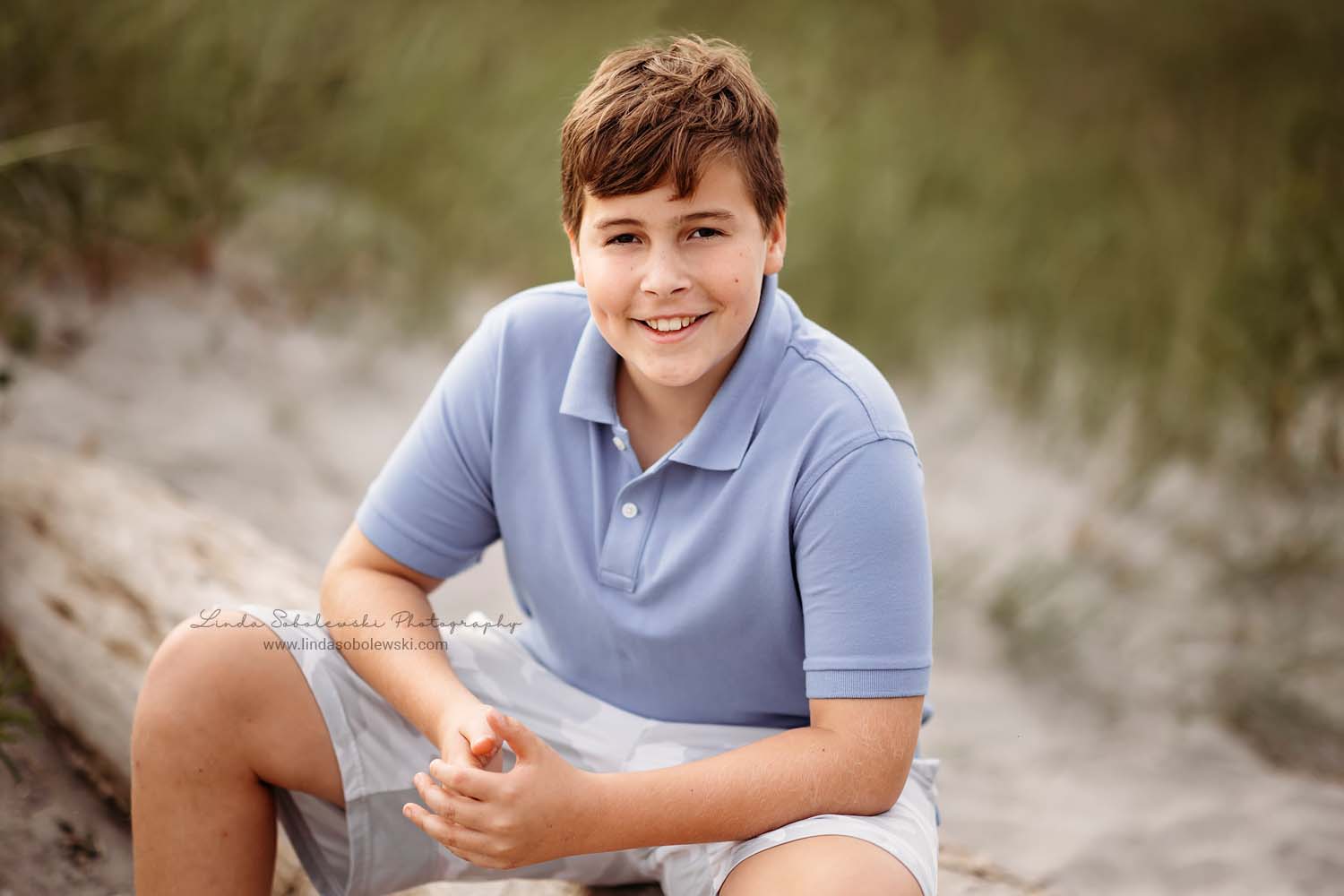 portrait of a little boy at the beach, Clinton CT family photographer