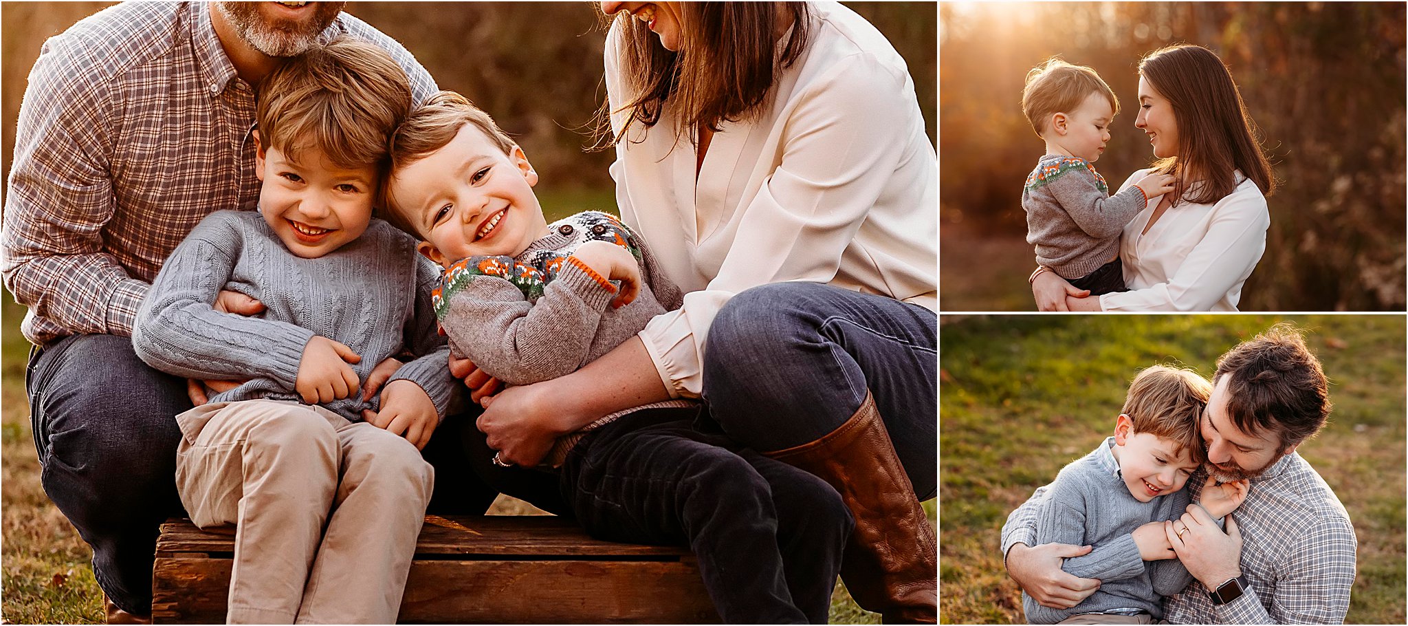 mom and dad having fun with their little boy, CT Family Outdoor Photography Session