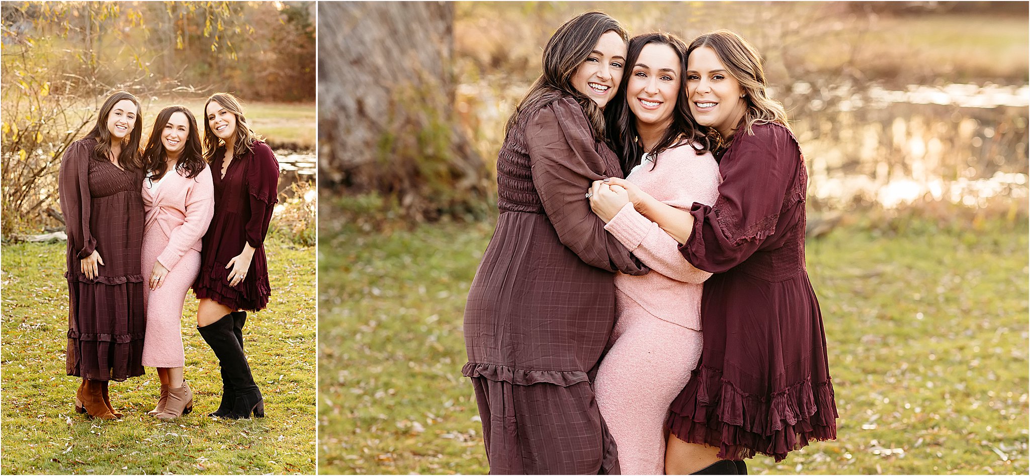 three young woman standing together, CT Family Photographer
