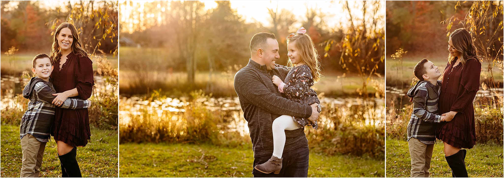 dad holding his little girl,  mom holding her son, Big Family Photo Session, Guilford, CT Family photographer