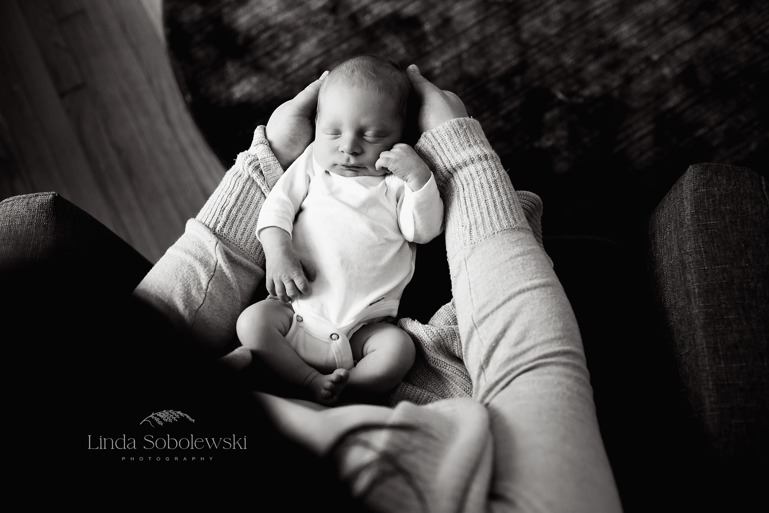 black and white image of a newborn baby, Essex CT Best Newborn Photographer