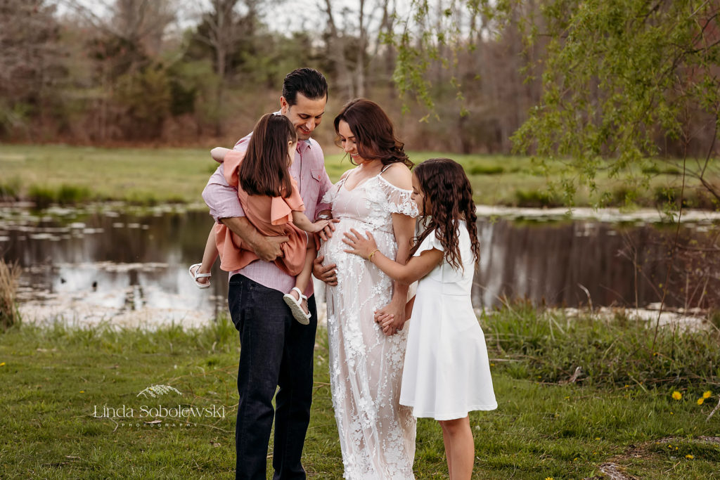 family of four at the park, Madison CT family photographer