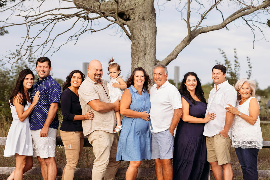 Big family photo shoot at the beach, CT Shoreline family photographer