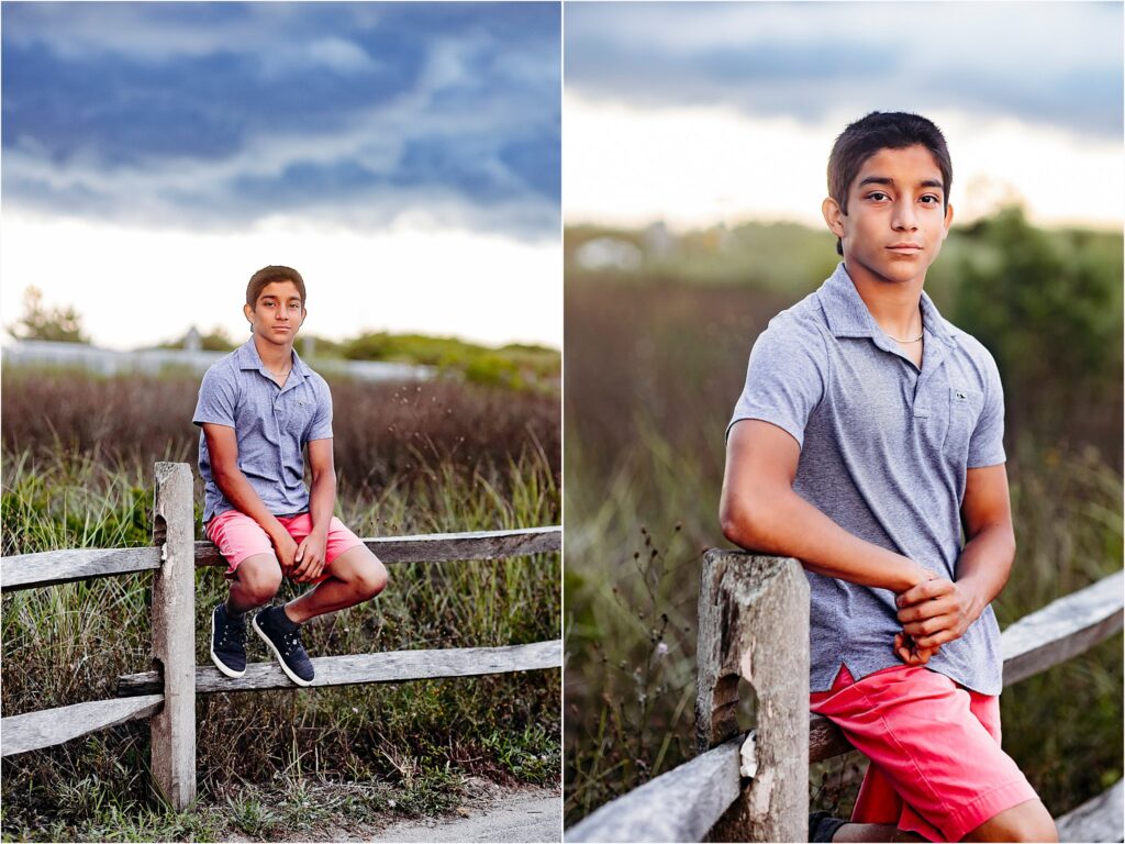 teenage boy with dramatic clouds behind him, Blog post for CT senior photographer - 2022 session superlatives
