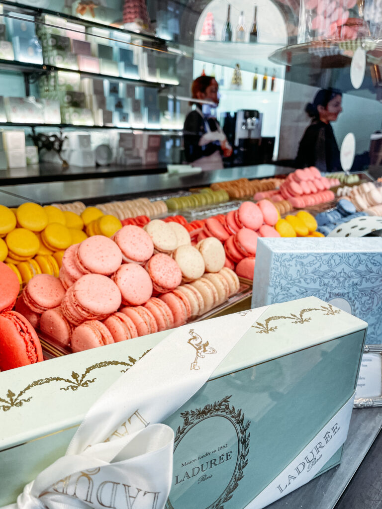 paris shop with colorful macarons, CT photographer