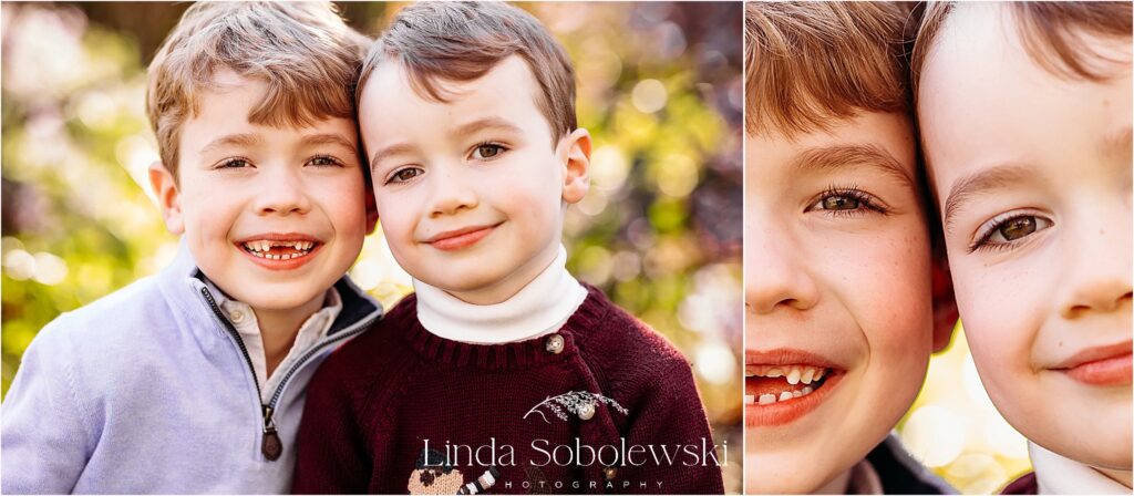 two brothers sitting sid by side, CT Best Family photographer