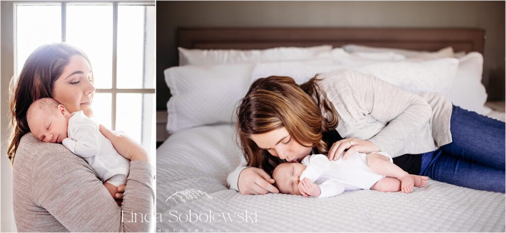 mom and her newborn baby girl, Best photographer for babies