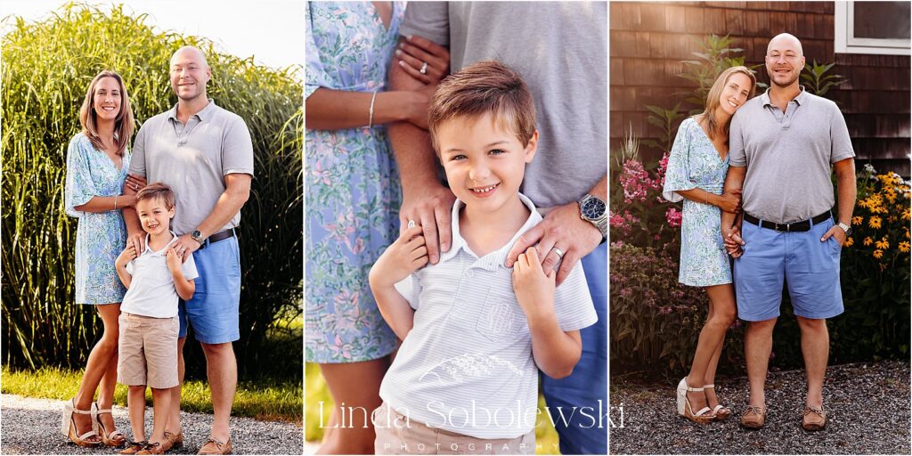 family of three wiht little boy, CT family photographer